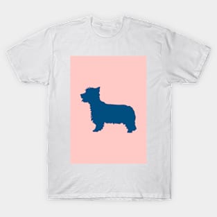 West Highland Terrier Dog Coloured Silhouette T-Shirt